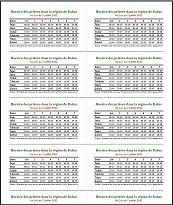 horaires dakar