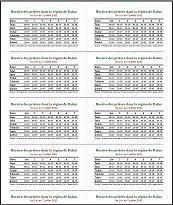 horaires dakar